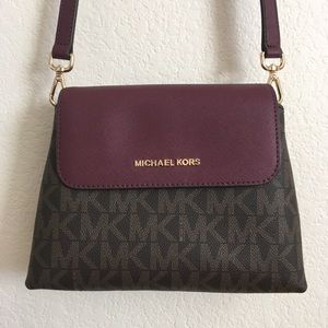 Michael Kors Brown MK Crossbody Bag